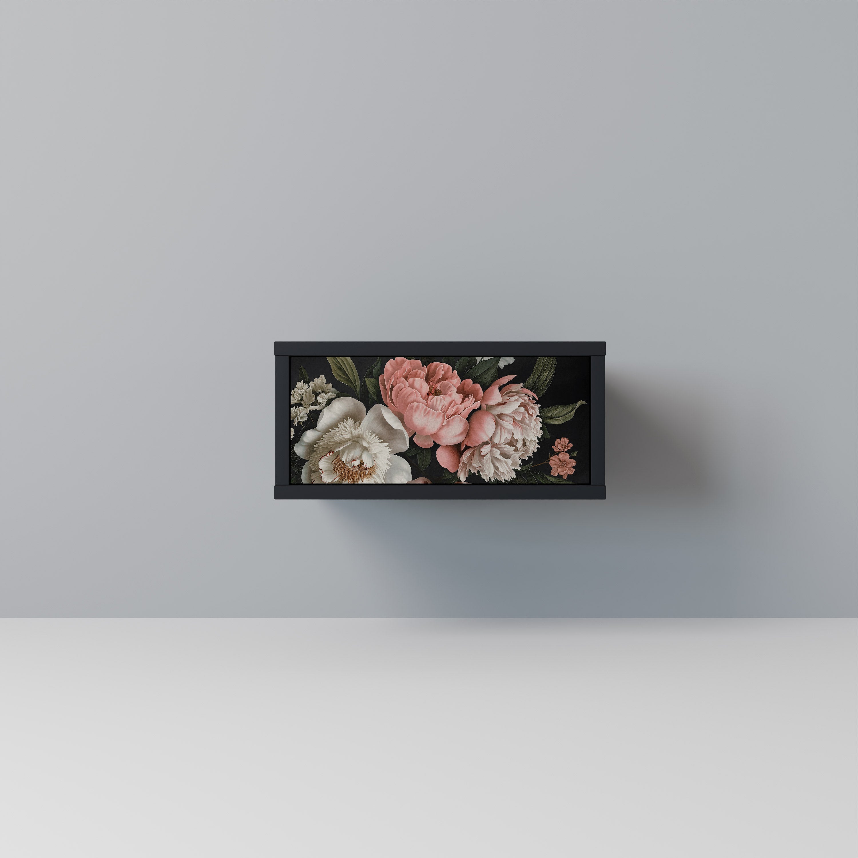 LUSH ELEGANCE Mesa de Cabeceira em Acabamento Preto