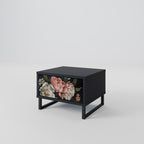 LUSH ELEGANCE Nightstand in Black Finish