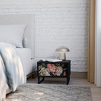 LUSH ELEGANCE Nightstand in Black Finish