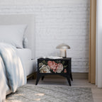 LUSH ELEGANCE Nightstand in Black Finish
