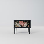 LUSH ELEGANCE Nightstand in Black Finish