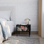 LUSH ELEGANCE Nightstand in Black Finish