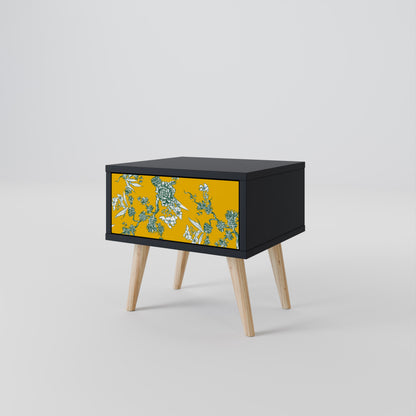 YELLOW CHINOISERIE Mesa de Cabeceira com Gaveta