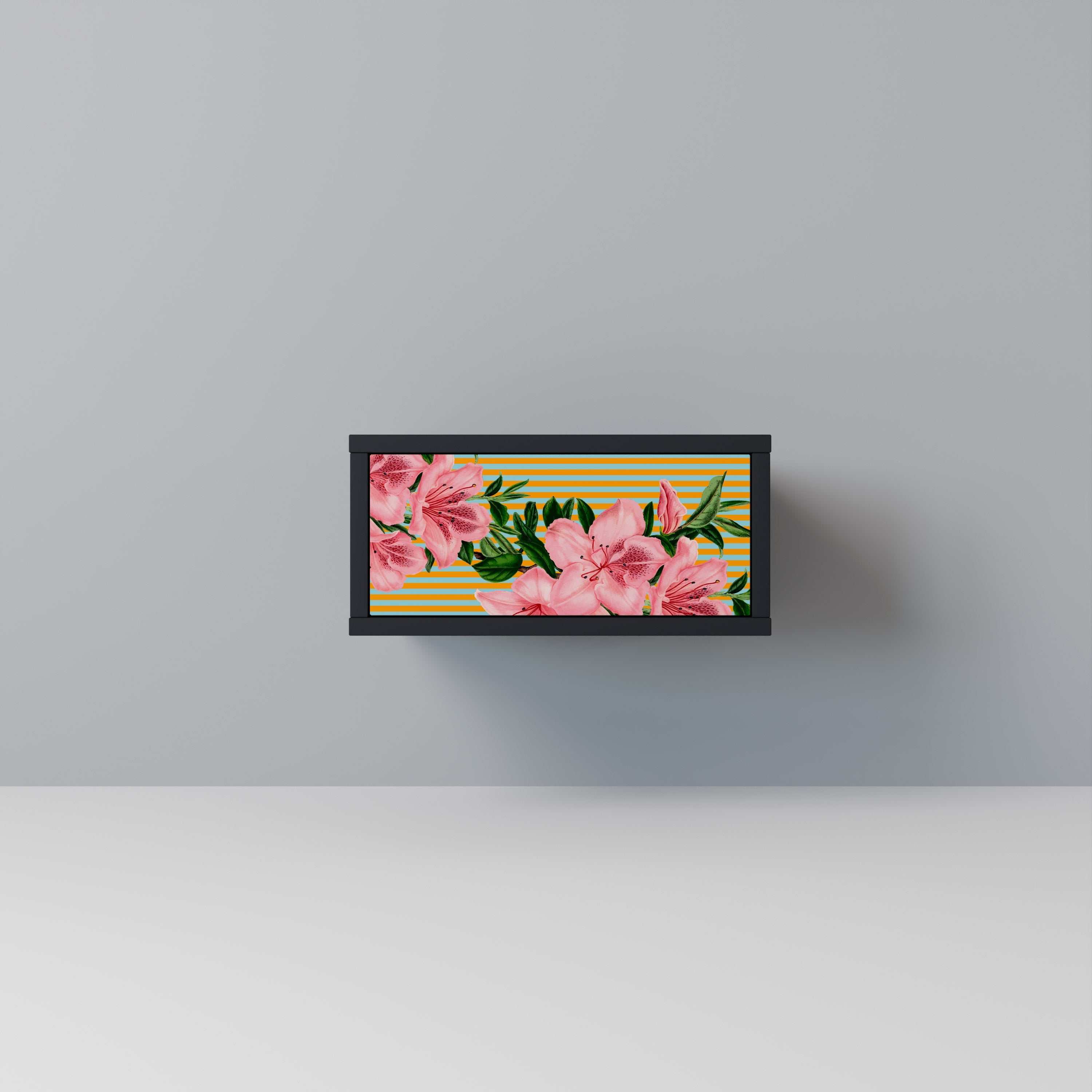 FRAGILE BEAUTY Mesa de Cabeceira em Acabamento Preto