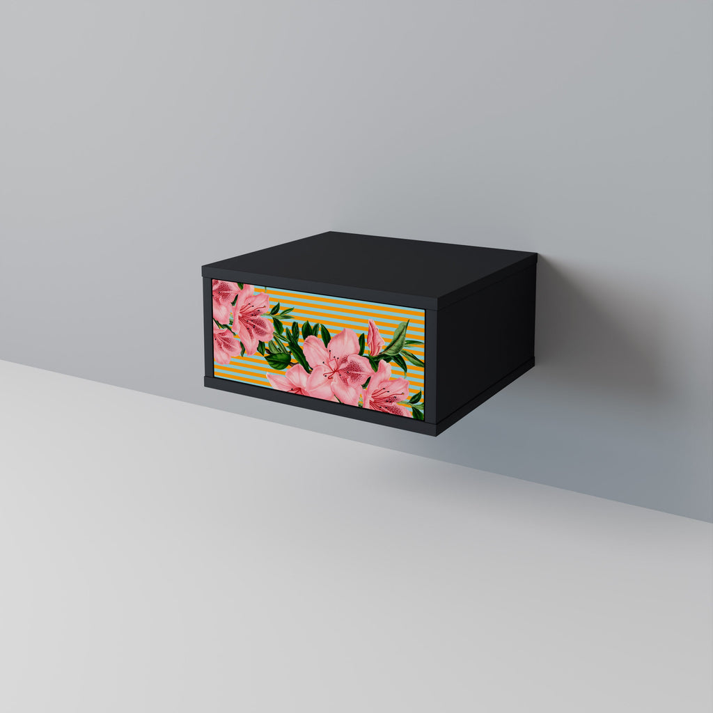 FRAGILE BEAUTY Mesa de Cabeceira em Acabamento Preto