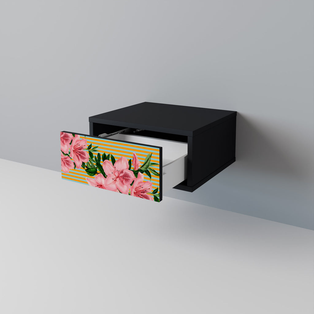 FRAGILE BEAUTY Mesa de Cabeceira em Acabamento Preto