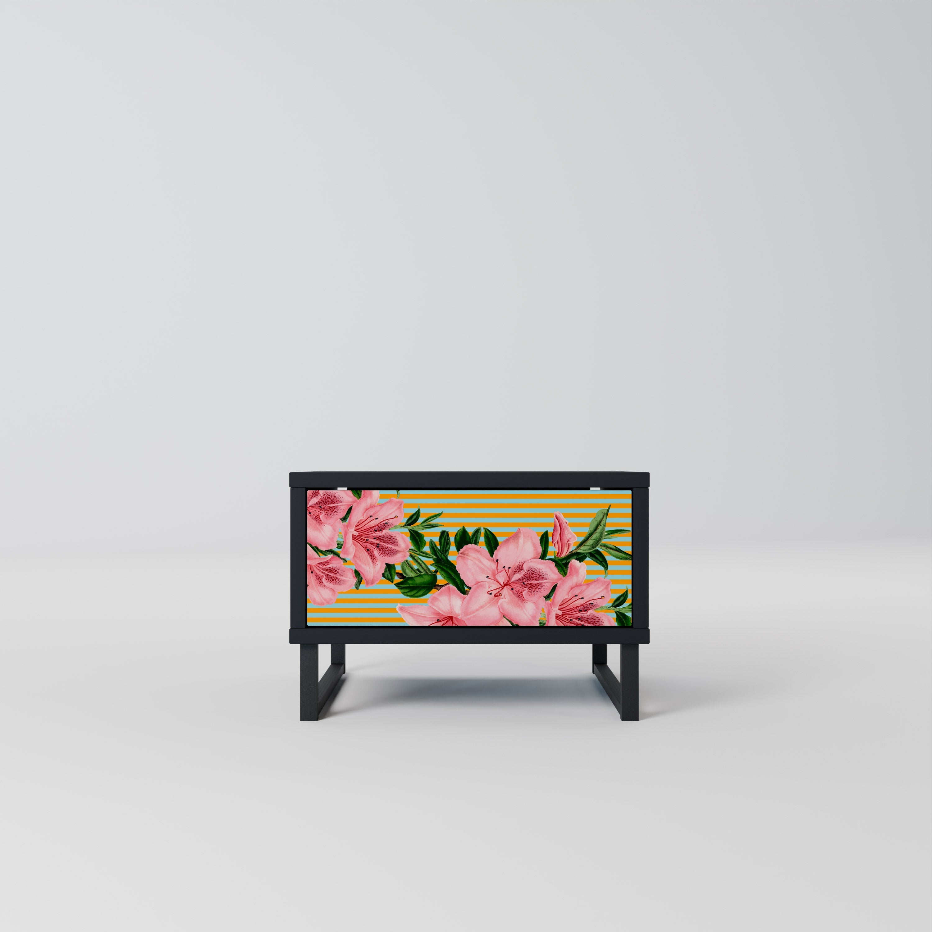 FRAGILE BEAUTY Mesa de Cabeceira em Acabamento Preto