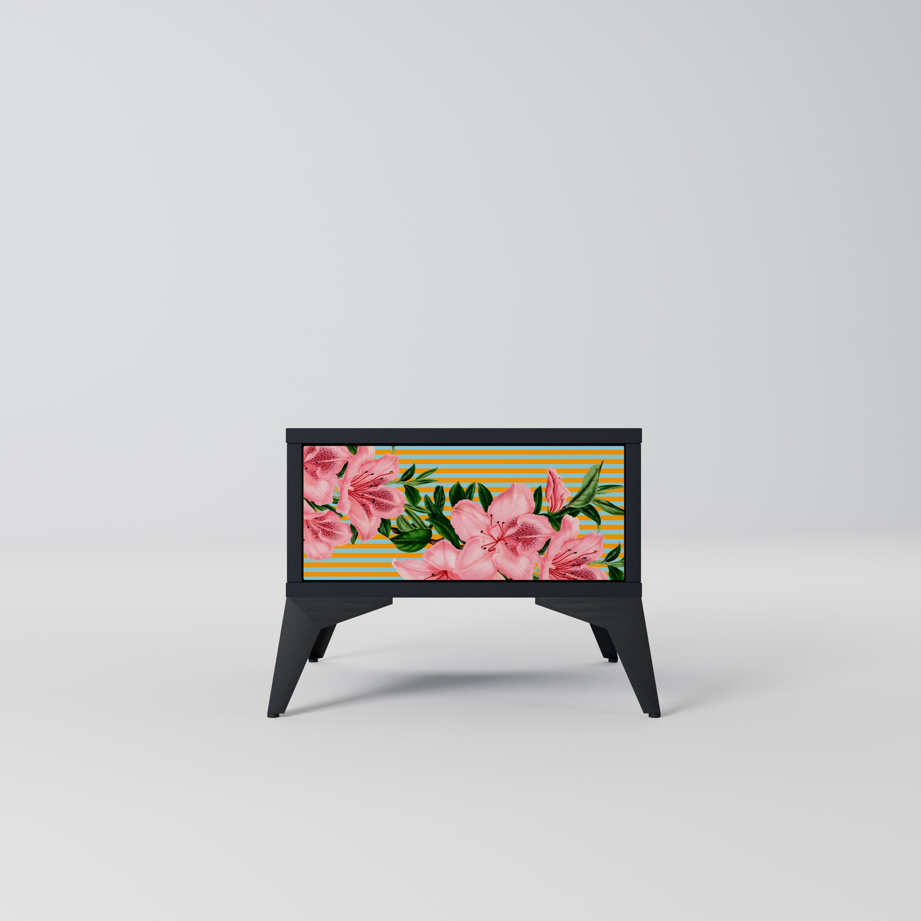 FRAGILE BEAUTY Mesa de Cabeceira em Acabamento Preto