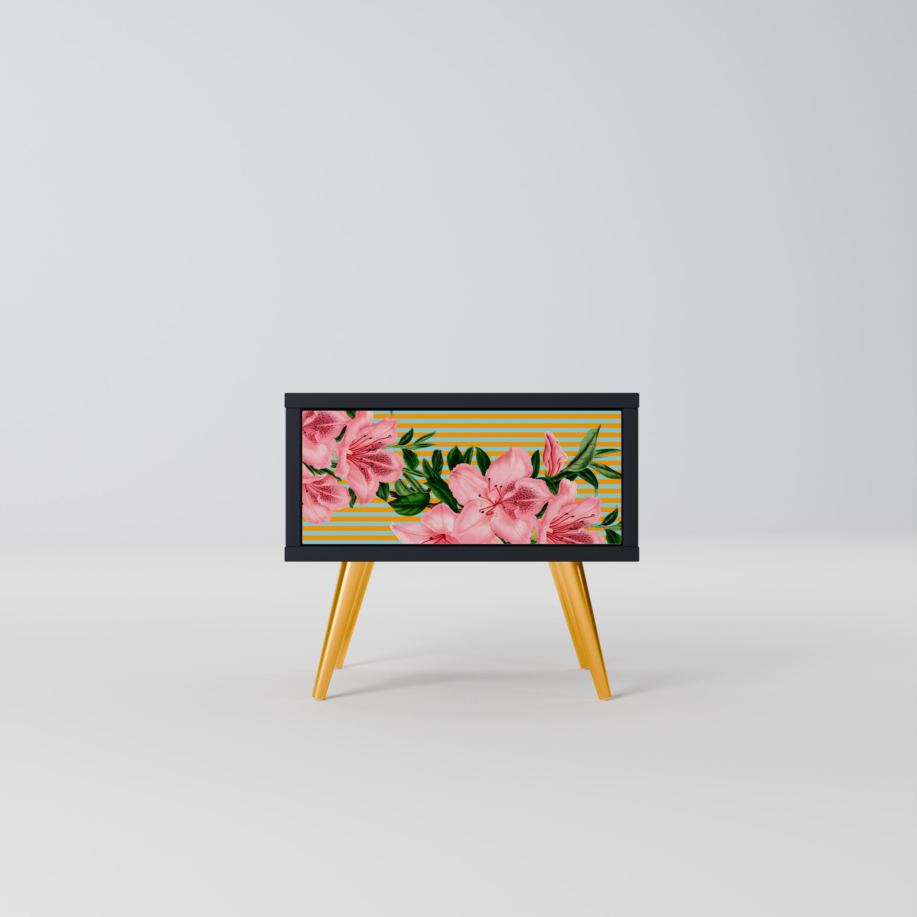 FRAGILE BEAUTY Mesa de Cabeceira em Acabamento Preto