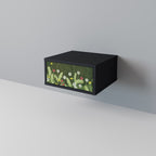 DANDELION AMUSE Nightstand in Black Finish