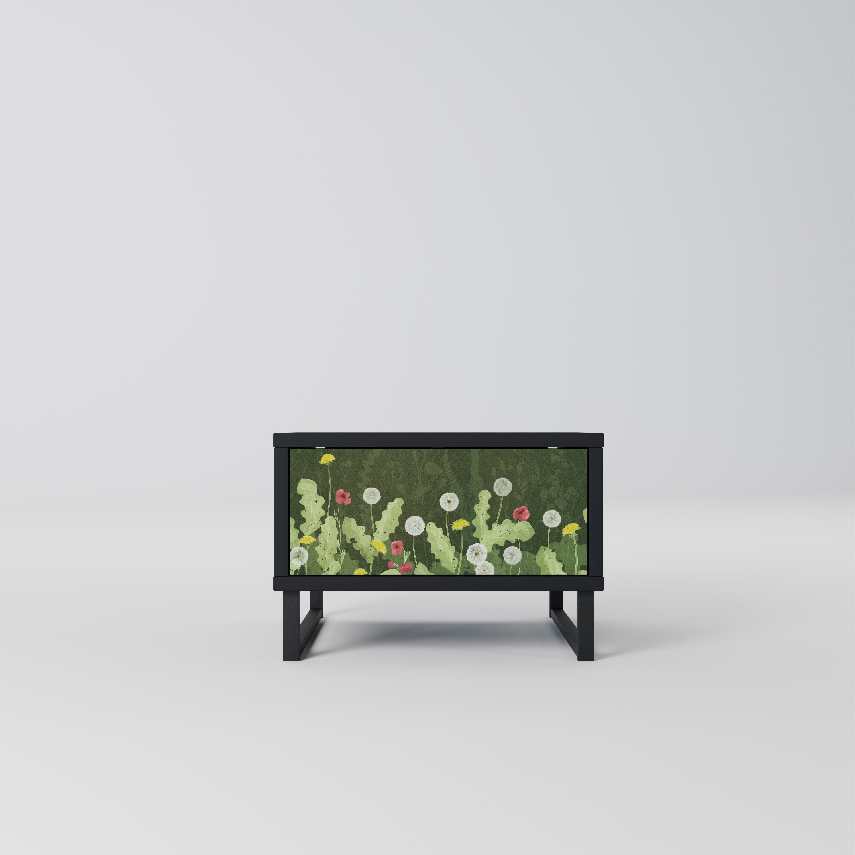 DANDELION AMUSE Mesa de Cabeceira em Acabamento Preto