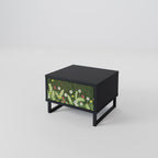 DANDELION AMUSE Nightstand in Black Finish