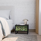 DANDELION AMUSE Nightstand in Black Finish