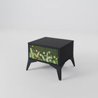 DANDELION AMUSE Nightstand in Black Finish