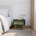 DANDELION AMUSE Nightstand in Black Finish