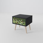 DANDELION AMUSE Nightstand in Black Finish