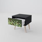 DANDELION AMUSE Nightstand in Black Finish