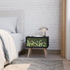 DANDELION AMUSE Nightstand in Black Finish