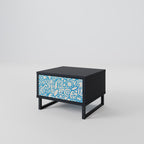 BLOOMY MORNING Mesa de Cabeceira em Acabamento Preto