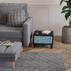 BLOOMY MORNING Mesa de Cabeceira em Acabamento Preto