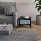 BLOOMY MORNING Mesa de Cabeceira em Acabamento Preto