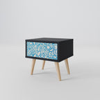 BLOOMY MORNING Mesa de Cabeceira em Acabamento Preto