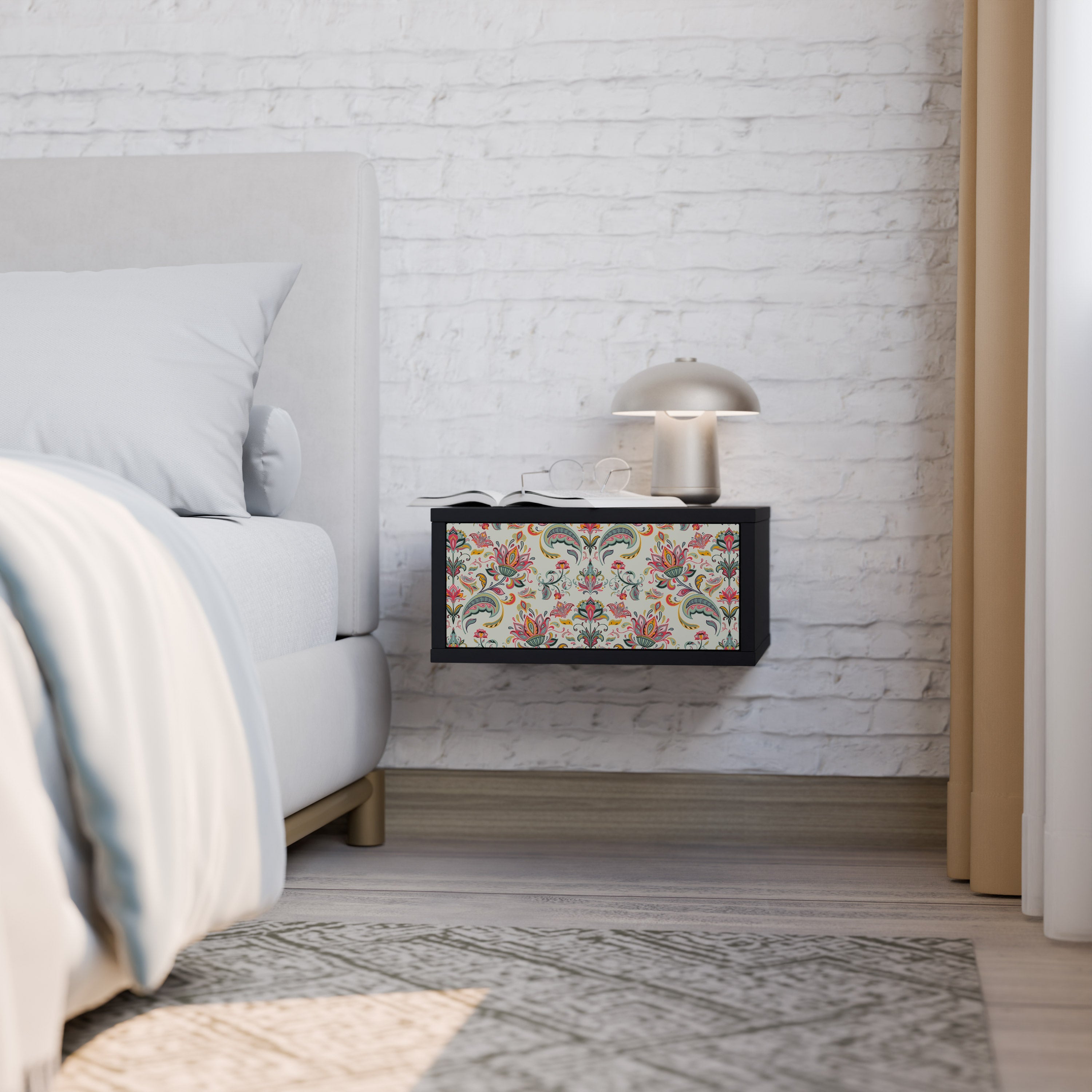 ORGANIC FOLKLORE Nightstand in Black Finish