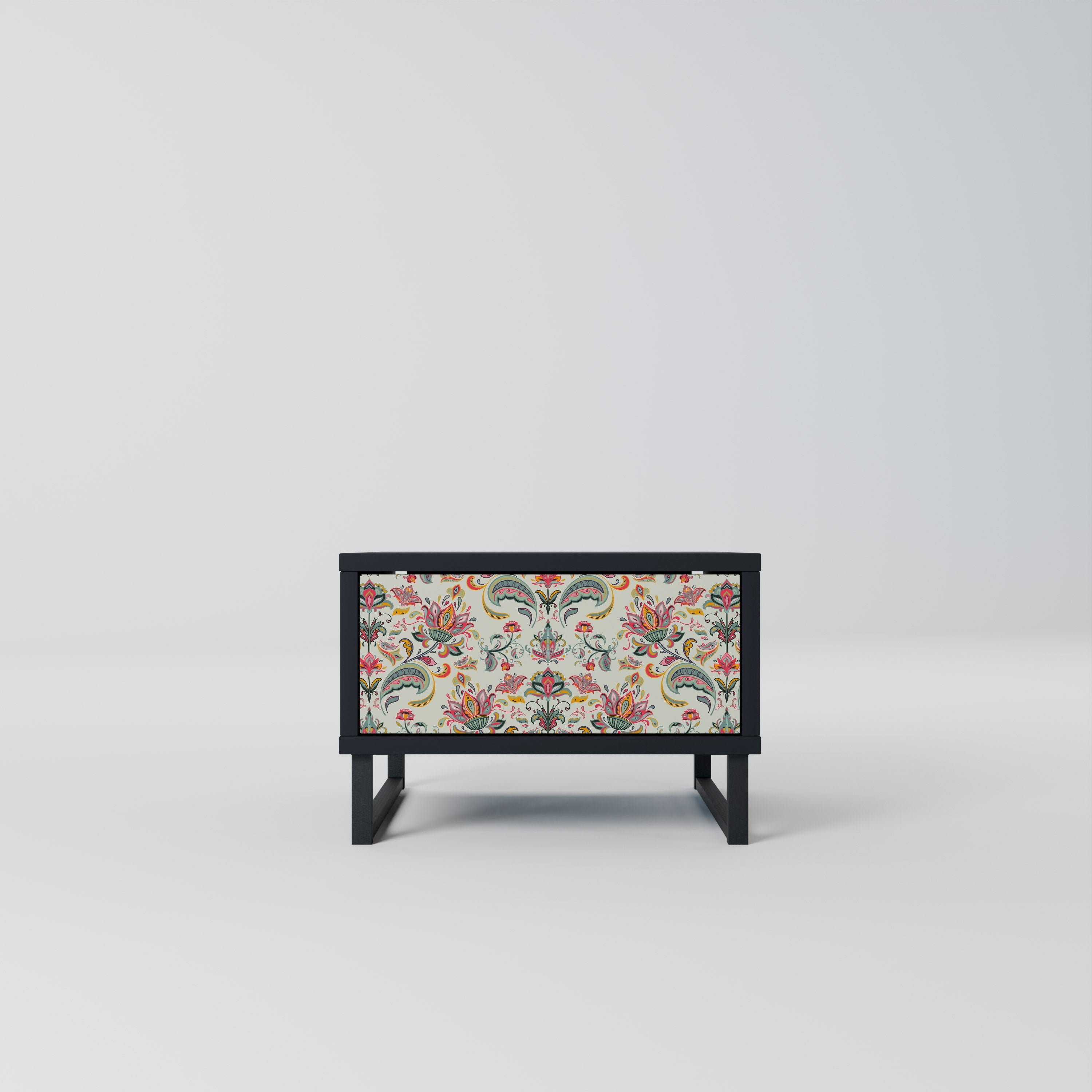 ORGANIC FOLKLORE Mesa de Cabeceira em Acabamento Preto