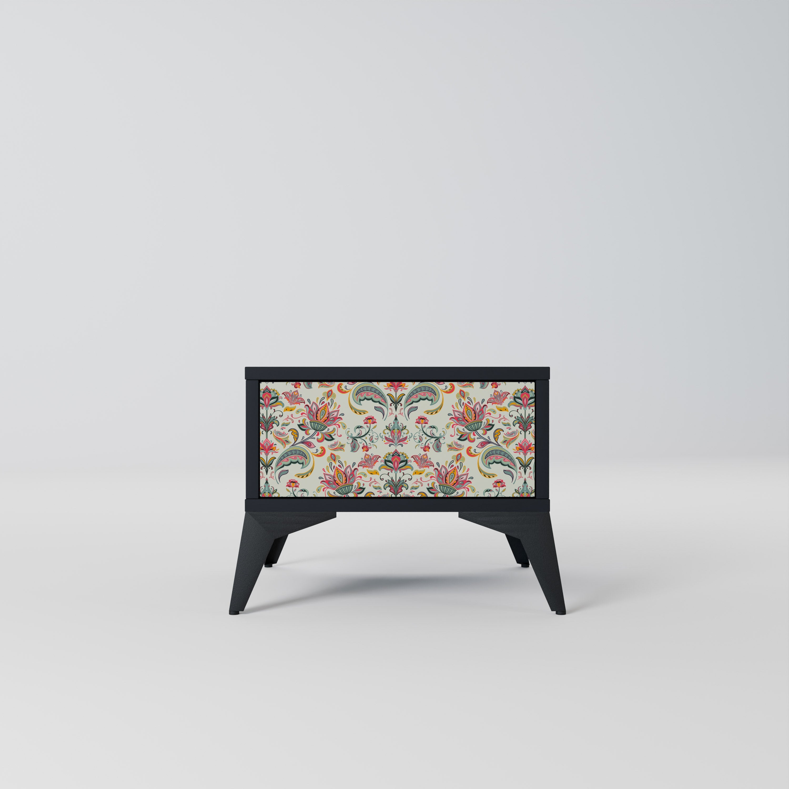 ORGANIC FOLKLORE Mesa de Cabeceira em Acabamento Preto