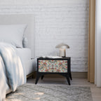 ORGANIC FOLKLORE Nightstand in Black Finish