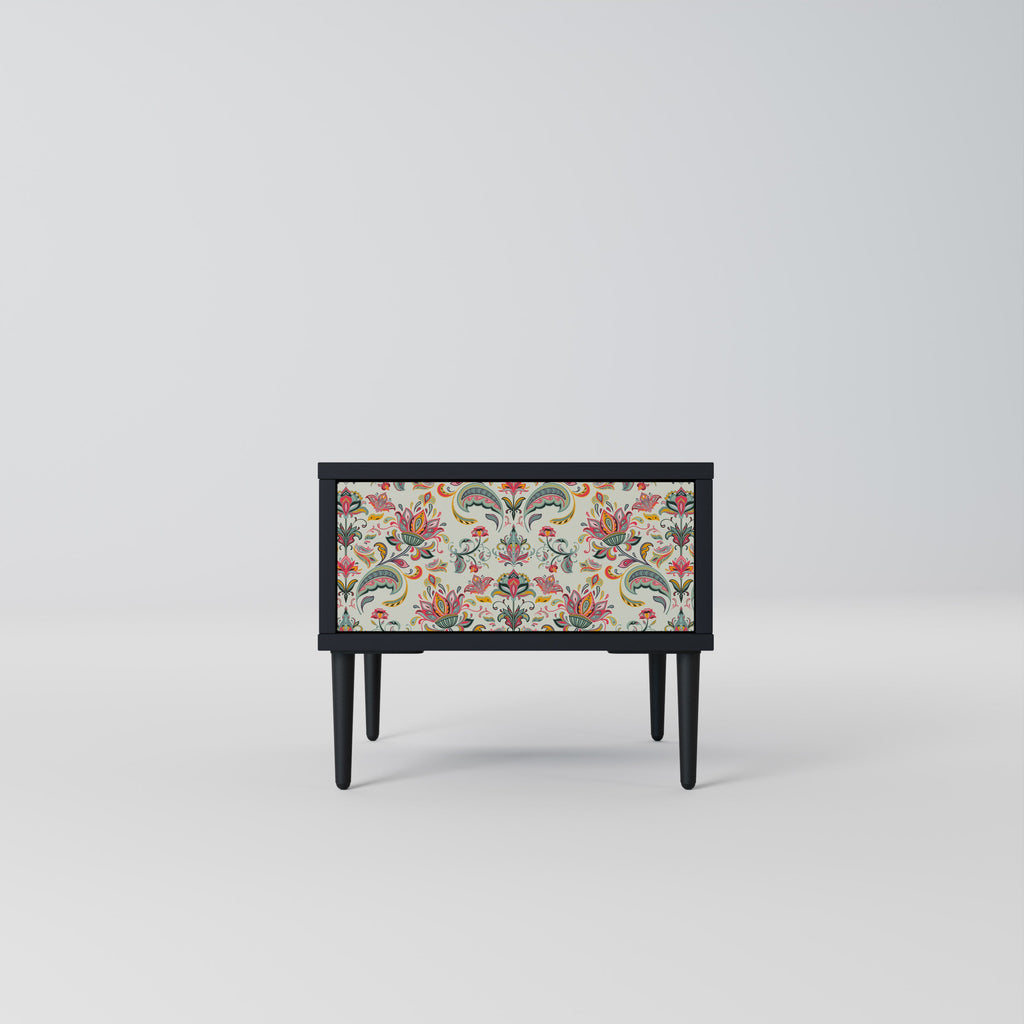 ORGANIC FOLKLORE Nightstand in Black Finish