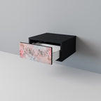 CHERRY BLOSSOM Nightstand in Black Finish