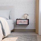 CHERRY BLOSSOM Nightstand in Black Finish