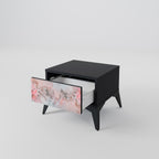CHERRY BLOSSOM Nightstand in Black Finish
