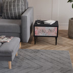 CHERRY BLOSSOM Nightstand in Black Finish