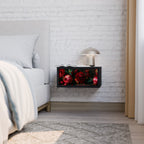 DAHLIAS AND POMEGRANATES Mesa de Cabeceira em Acabamento Preto