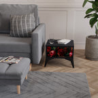 DAHLIAS AND POMEGRANATES Mesa de Cabeceira em Acabamento Preto