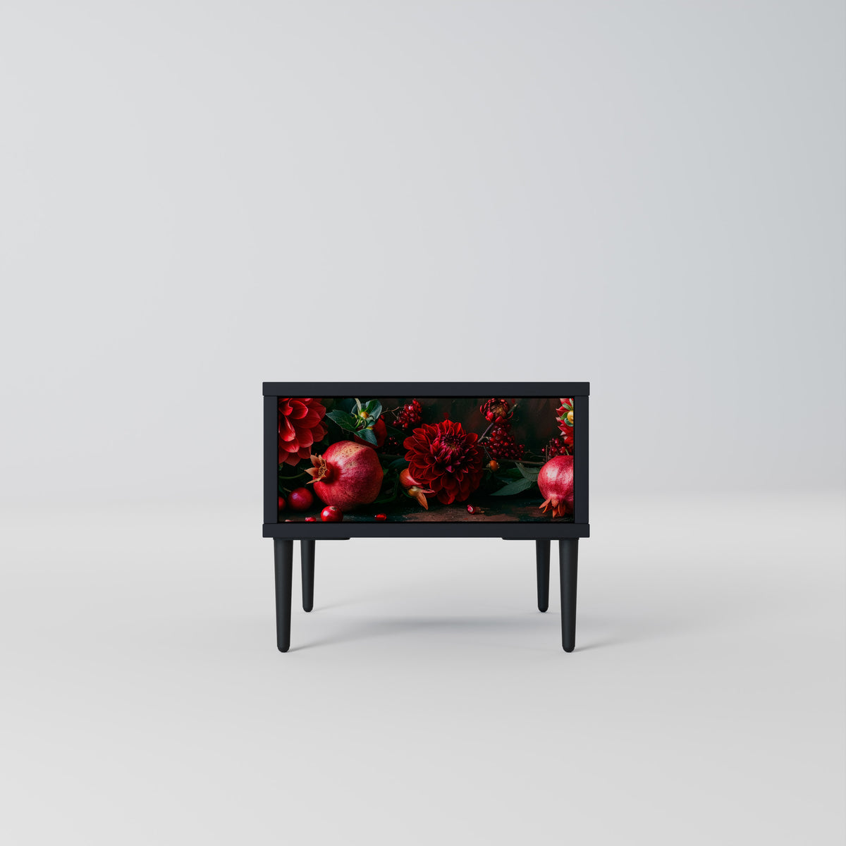 DAHLIAS AND POMEGRANATES Nightstand