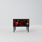 DAHLIAS AND POMEGRANATES Mesa de Cabeceira em Acabamento Preto