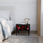 DAHLIAS AND POMEGRANATES Mesa de Cabeceira em Acabamento Preto