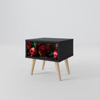 DAHLIAS AND POMEGRANATES Mesa de Cabeceira em Acabamento Preto