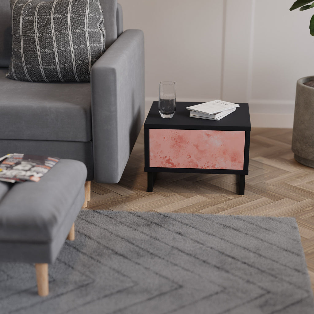 CRANE DANCE Nightstand in Black Finish