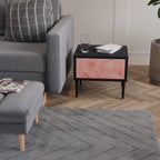 CRANE DANCE Nightstand in Black Finish