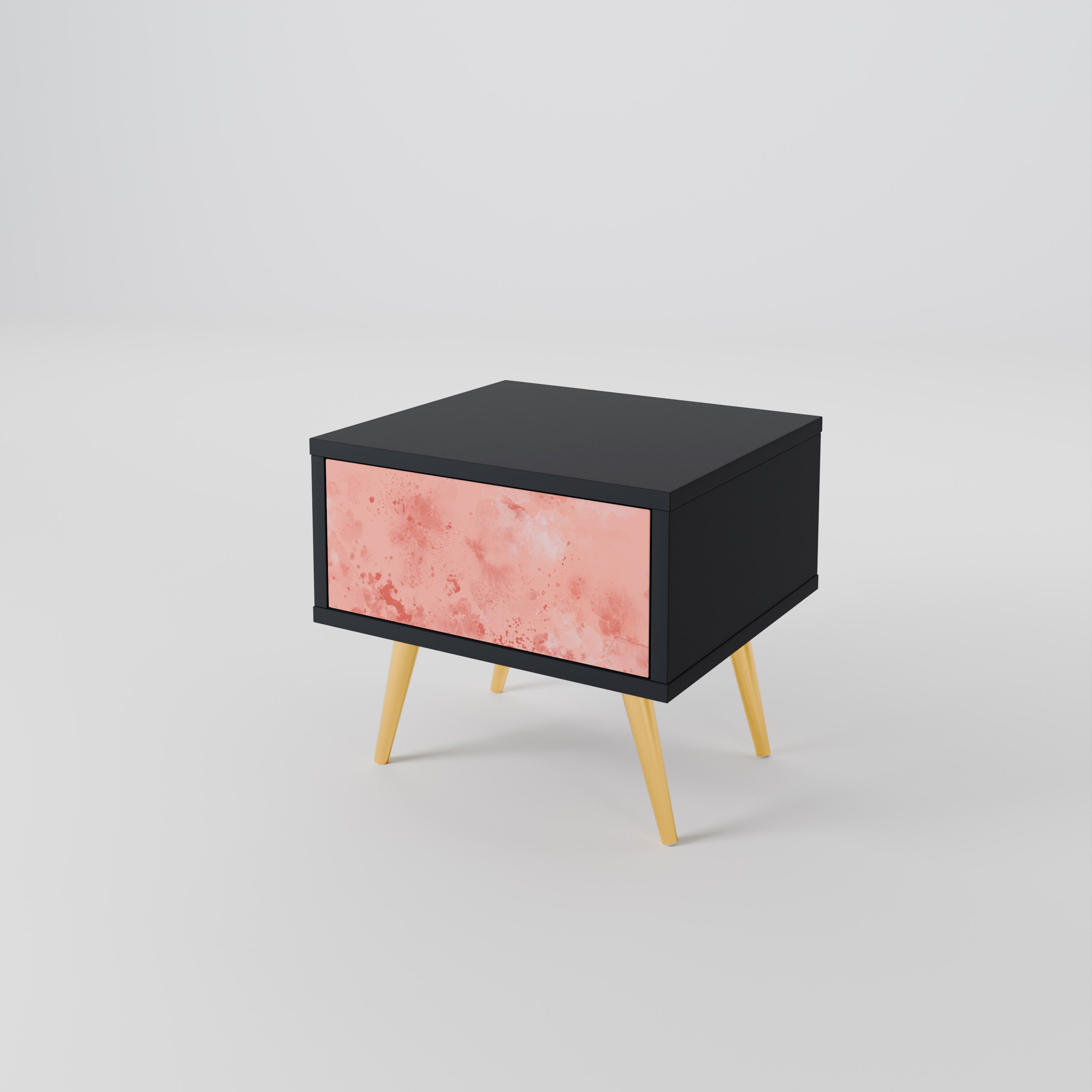CRANE DANCE Nightstand in Black Finish