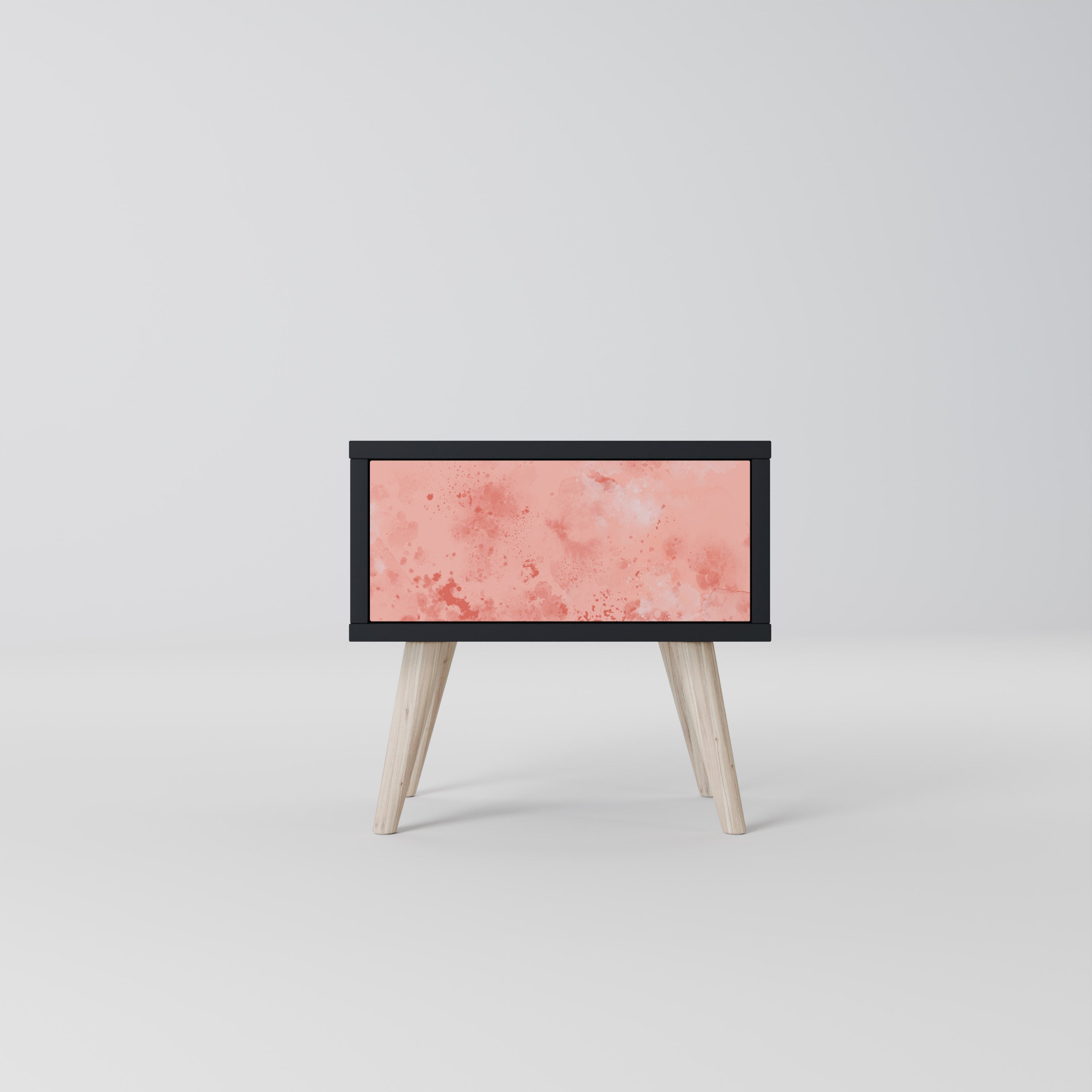 CRANE DANCE Mesa de Cabeceira em Acabamento Preto