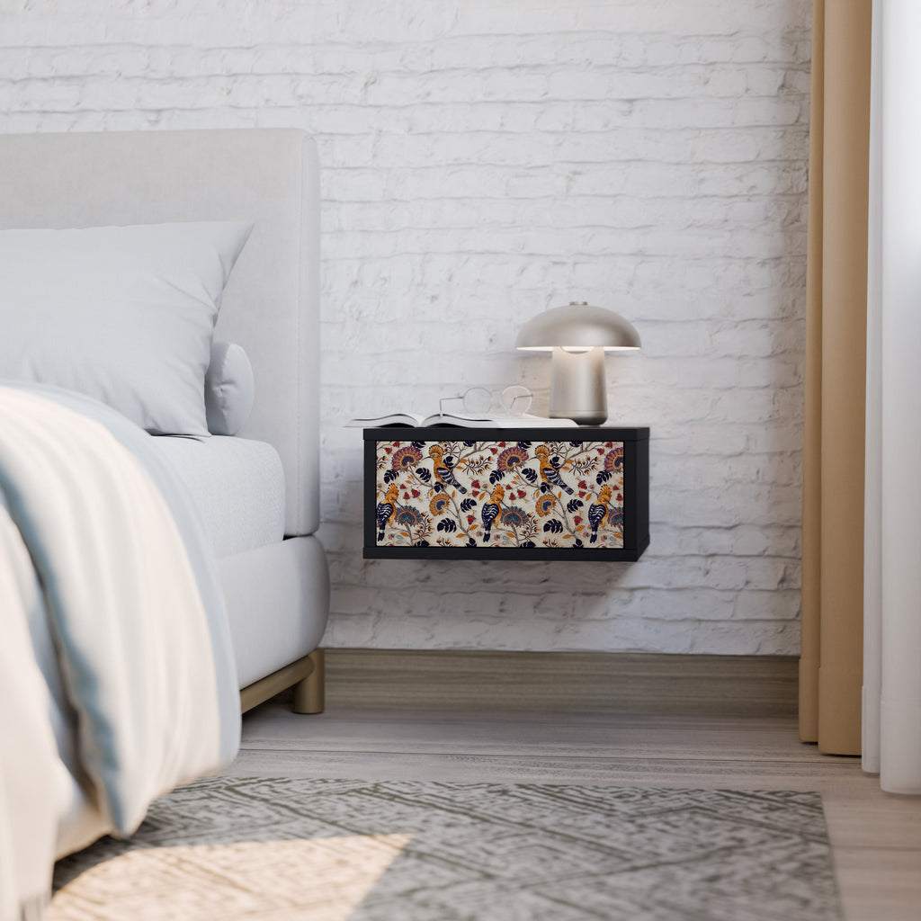 EMINENT HOOPOE Mesa de Cabeceira em Acabamento Preto