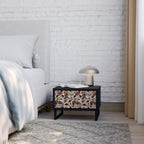 EMINENT HOOPOE Mesa de Cabeceira em Acabamento Preto