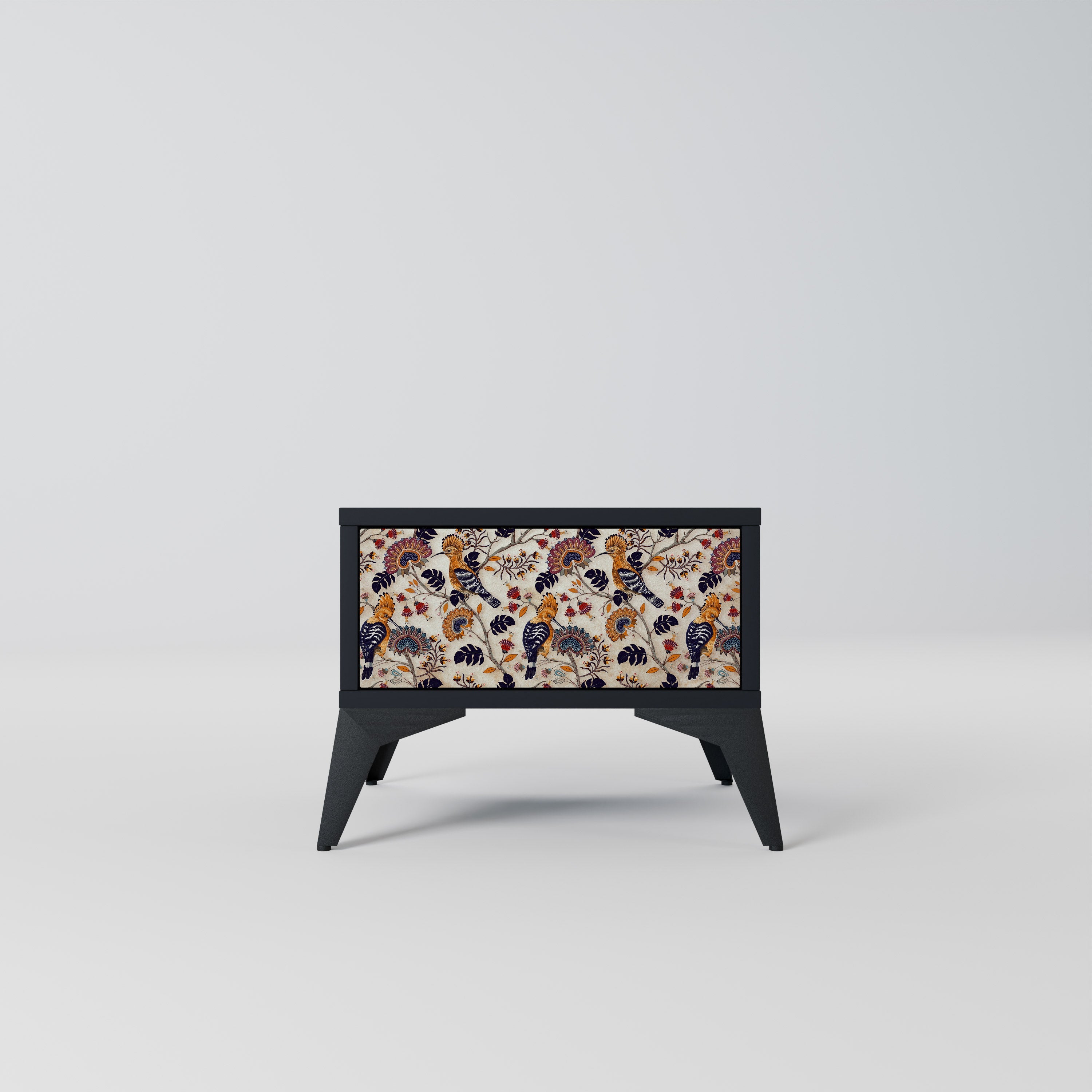 EMINENT HOOPOE Mesa de Cabeceira em Acabamento Preto