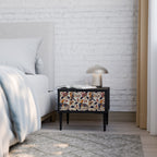 EMINENT HOOPOE Mesa de Cabeceira em Acabamento Preto