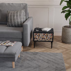 EMINENT HOOPOE Mesa de Cabeceira em Acabamento Preto